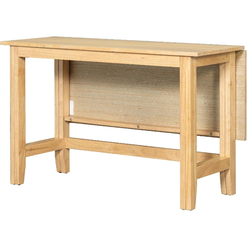 47" Natural Extendable Wooden Dining Table
